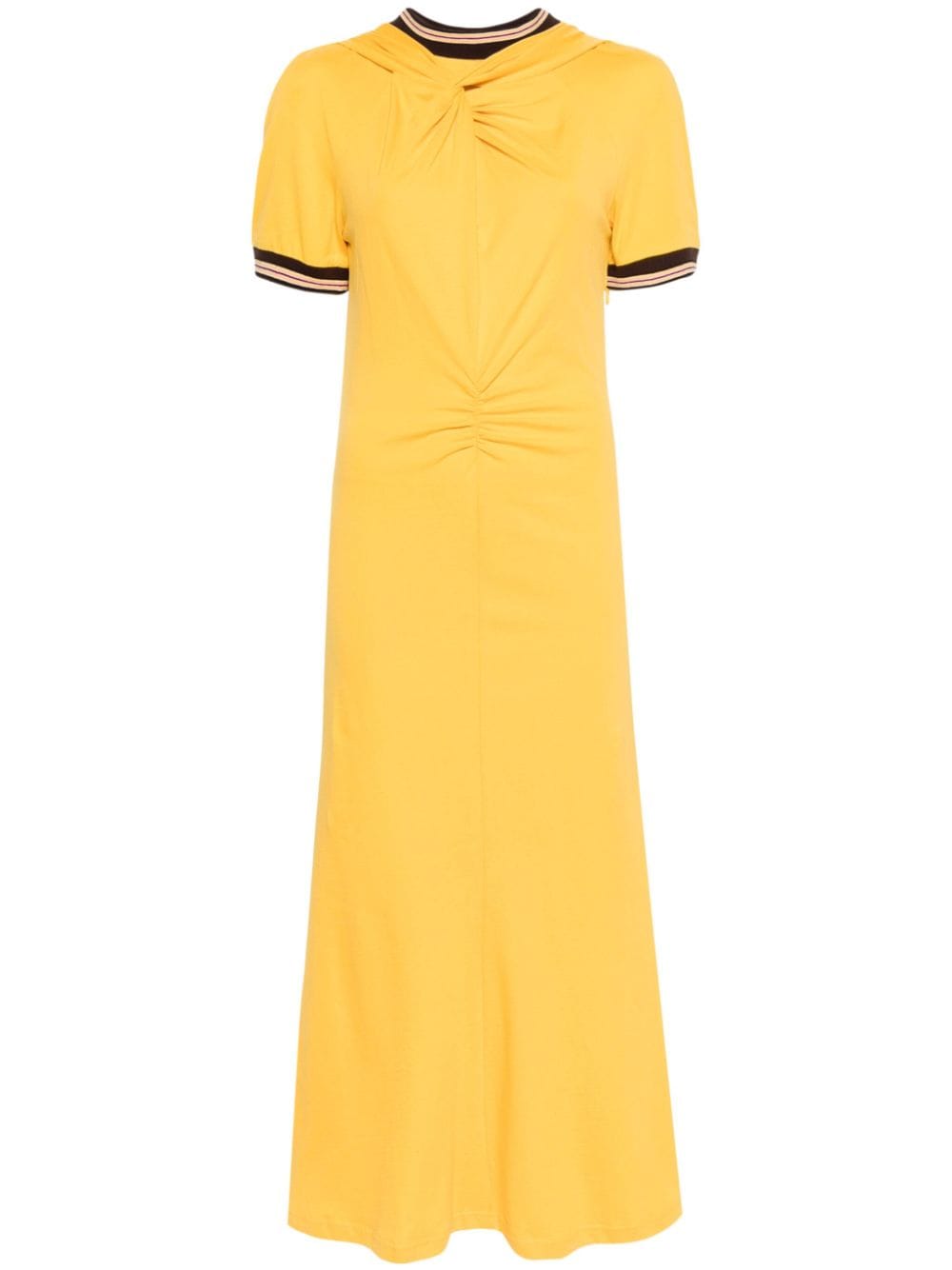 Wales Bonner Wing logo-embroidered dress - Yellow