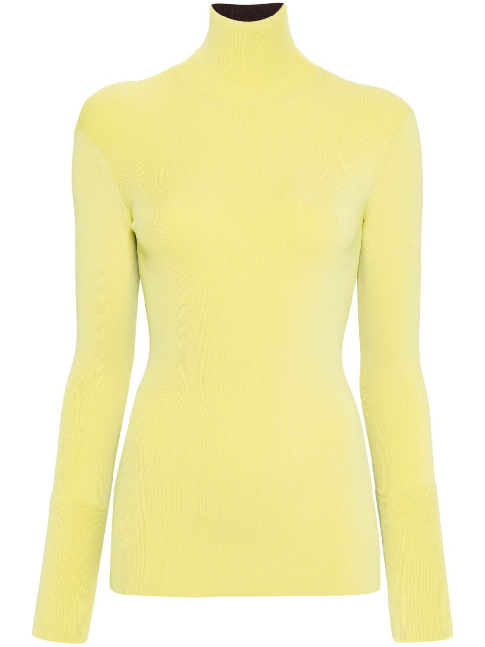 Wales Bonner high-neck long-sleeve top - Yellow von Wales Bonner