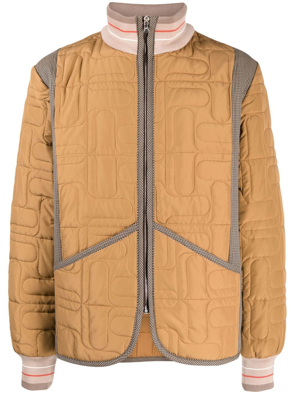 Wales Bonner multi-panel padded jacket - Brown von Wales Bonner