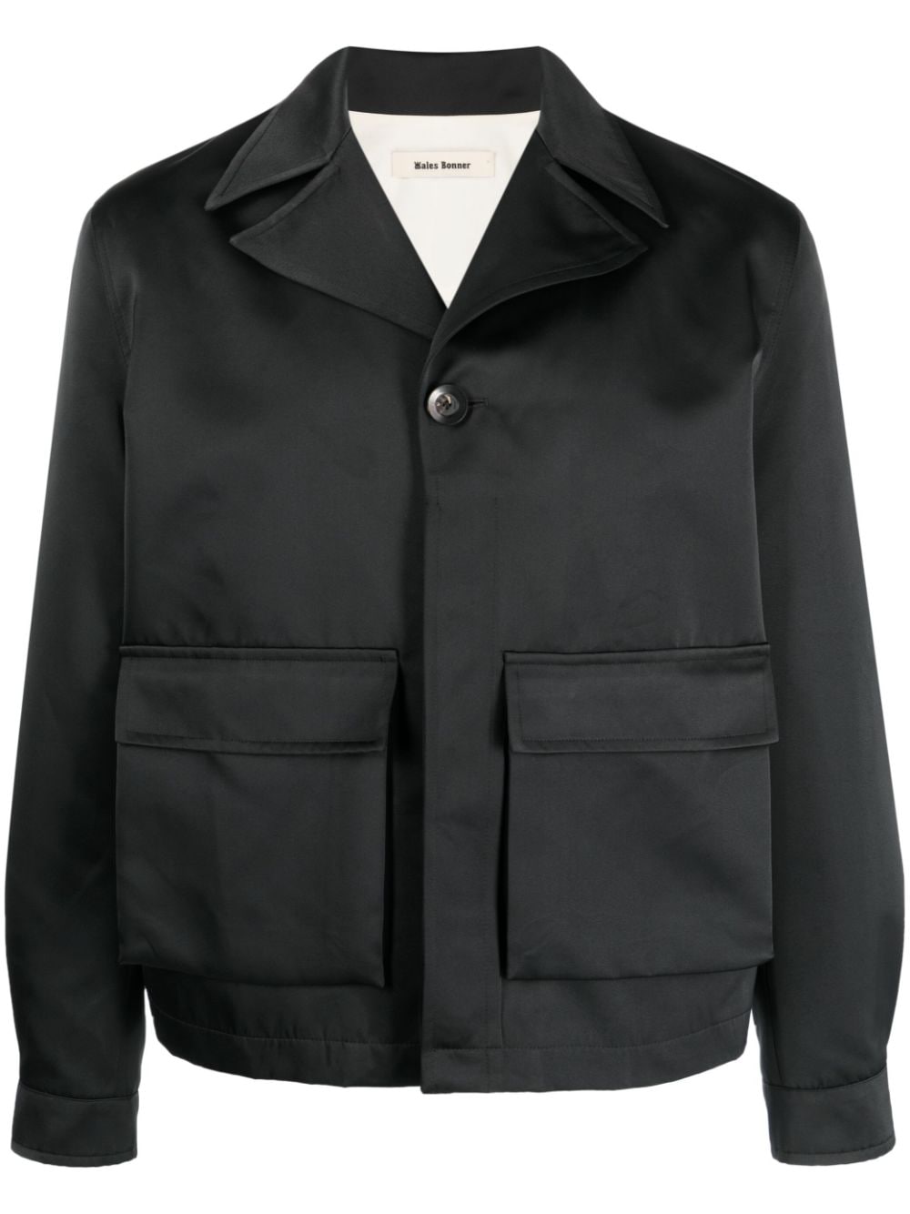 Wales Bonner notched-collar jacket - Black von Wales Bonner