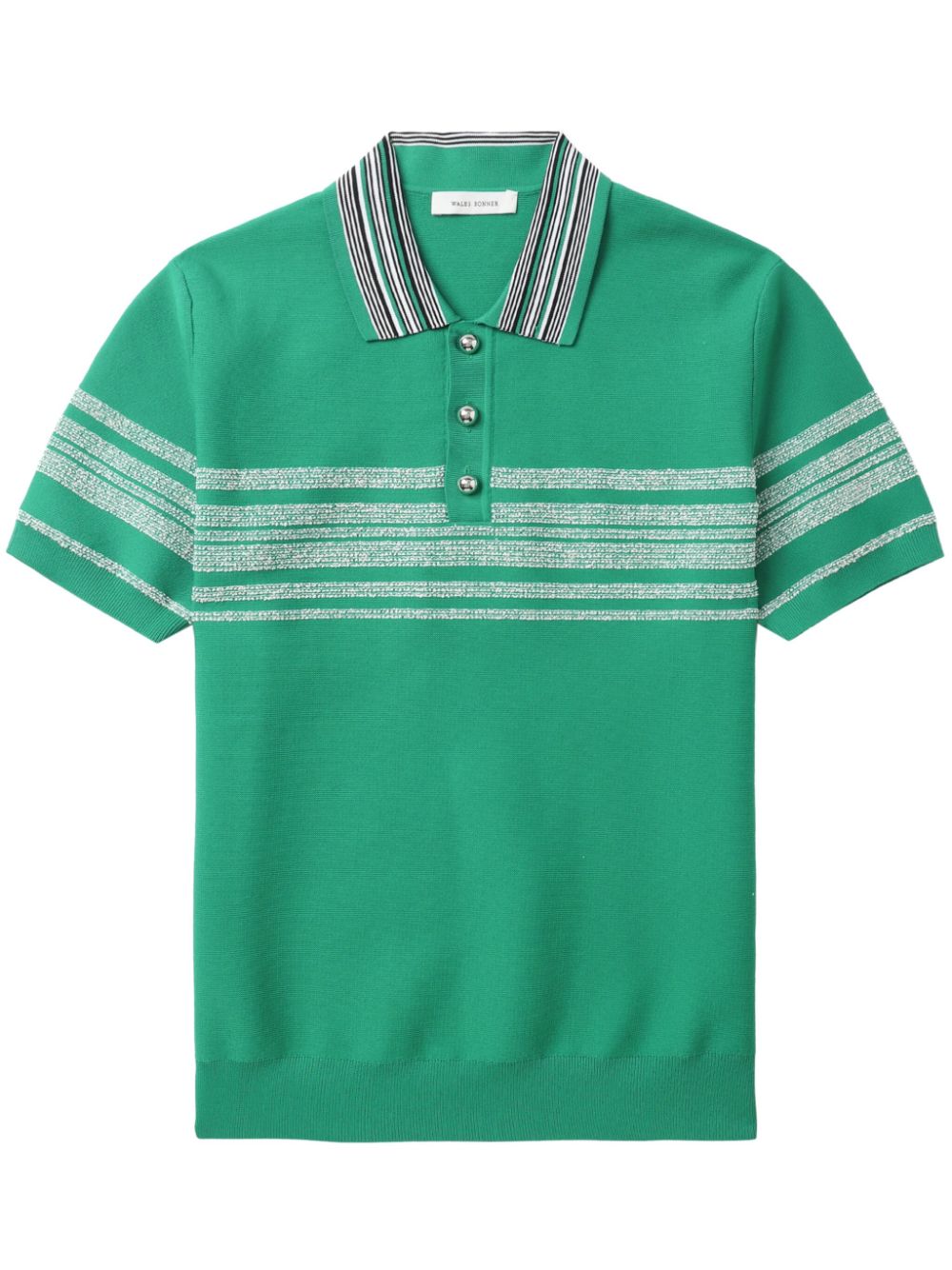 Wales Bonner striped polo shirt - Green von Wales Bonner