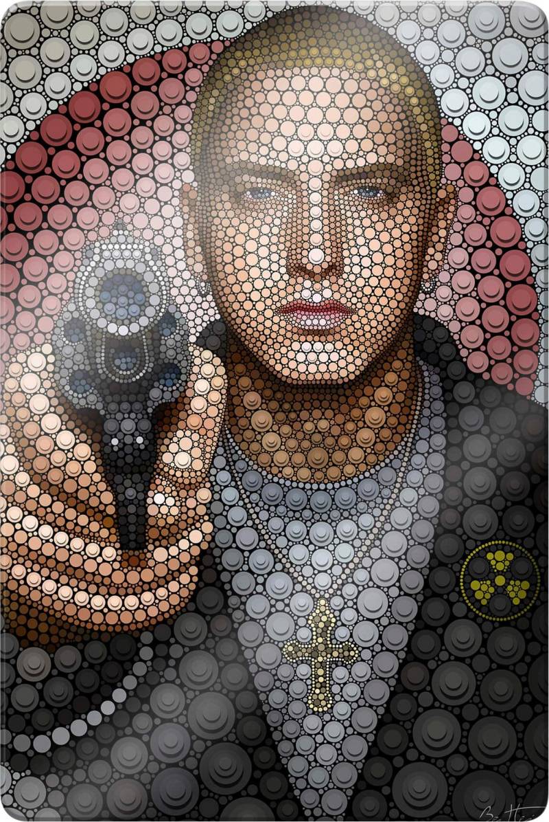Wall-Art Glasbild »Kunstdruck Rapper Eminem«, Schriftzug von Wall-Art