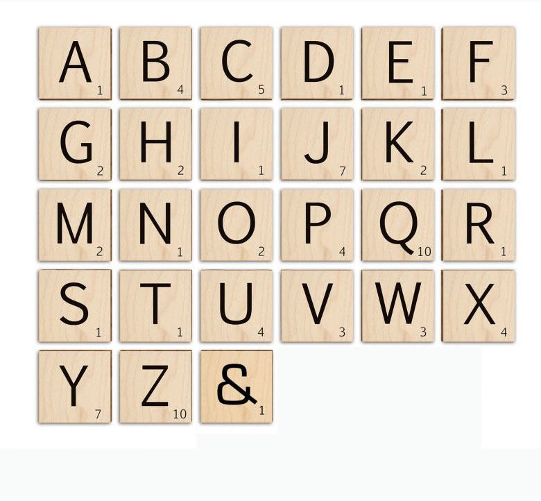 Wall-Art Holzbild »Scrabble Deko Buchstaben 15cm«, A, (1 St., Dekorativer Kunstdruck) von Wall-Art