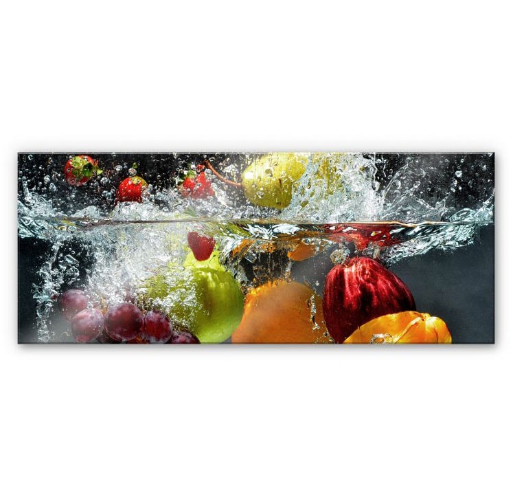 Wall-Art Küchenrückwand »Erfrischendes Obst Panorama«, (Set, 1 tlg.) von Wall-Art