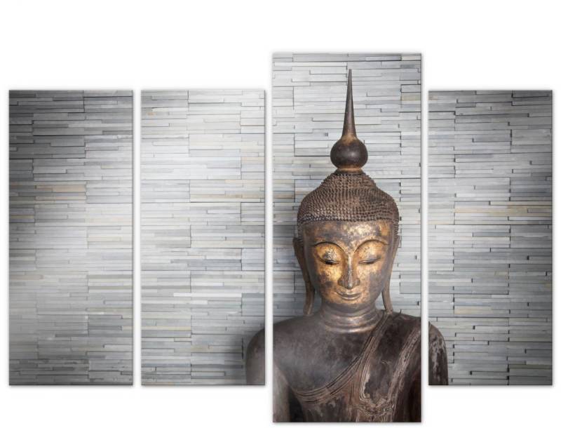 Wall-Art Mehrteilige Bilder »Thailand Buddha Set (4 teilig)«, (Set, 4 St.) von Wall-Art