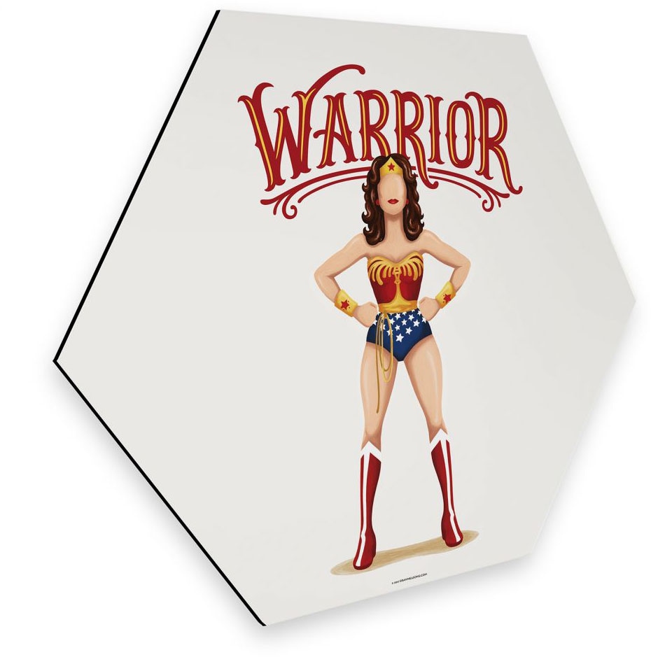 Wall-Art Metallbild »Pop Art Wonderwoman Fanartikel«, (1 St.) von Wall-Art