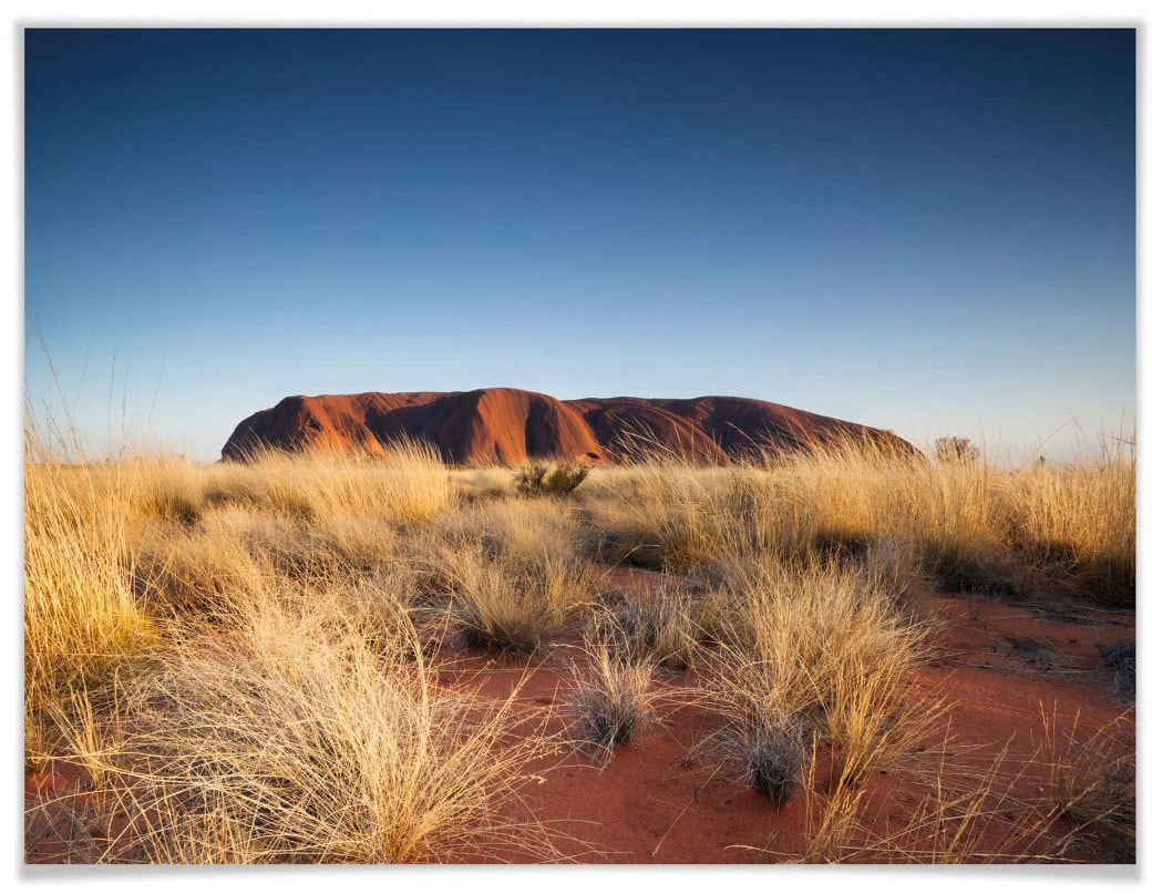 Wall-Art Poster »Ayers Rock Sonnenuntergang«, Australien, (1 St.) von Wall-Art