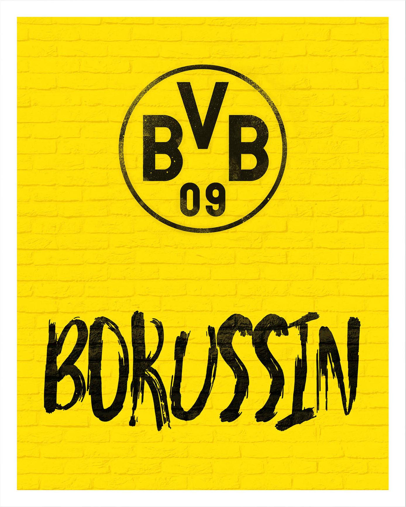 Wall-Art Poster »BVB Borussin Fussball Deko« von Wall-Art