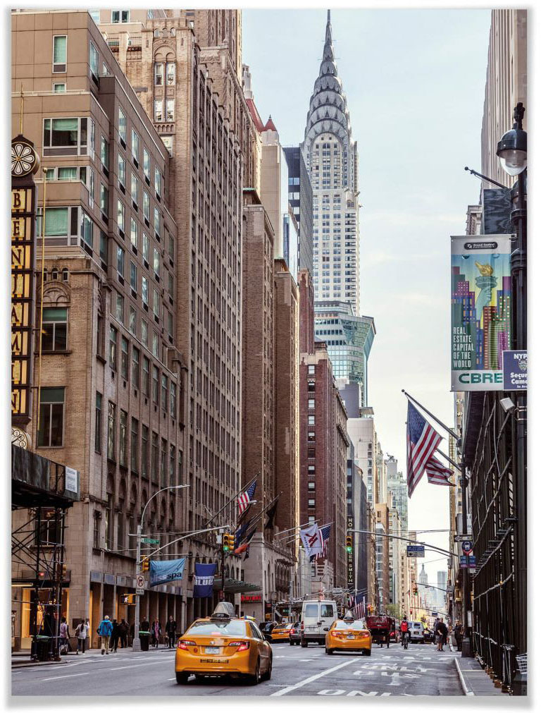 Wall-Art Poster »Chrysler Building New York«, Gebäude, (1 St.) von Wall-Art