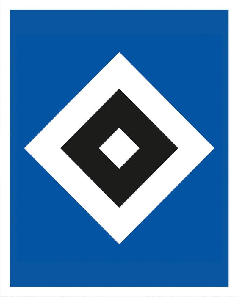 Wall-Art Poster »HSV Raute Fussball Deko« von Wall-Art