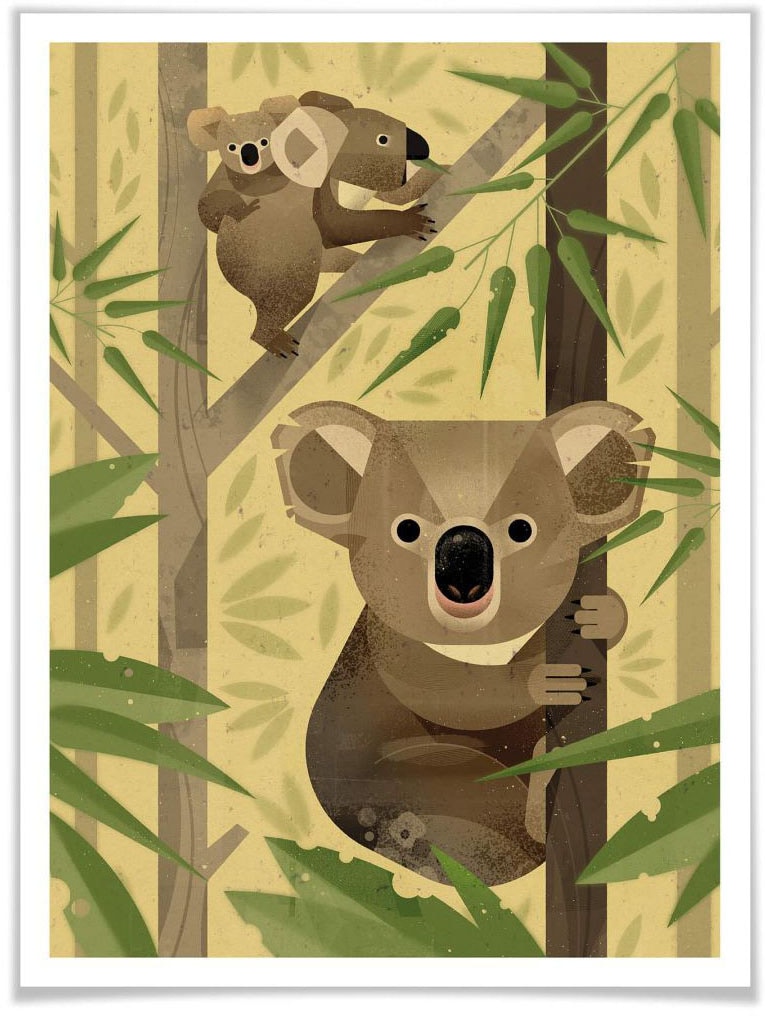 Wall-Art Poster »Koala«, Tiere, (1 St.) von Wall-Art