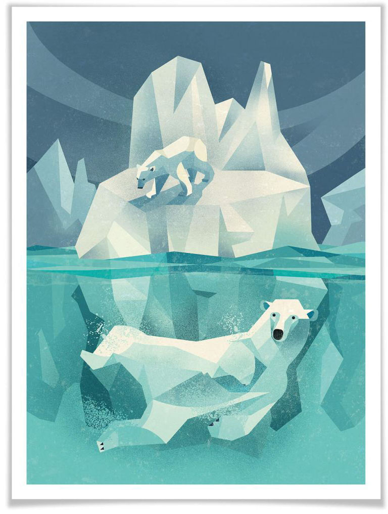 Wall-Art Poster »Polar Bear«, Tiere, (1 St.) von Wall-Art