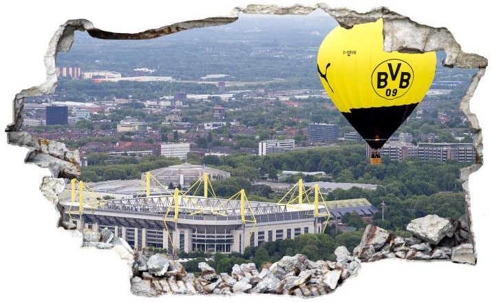 Wall-Art Wandtattoo »3D Fussball BVB Heissluftballon«, (1 St.) von Wall-Art