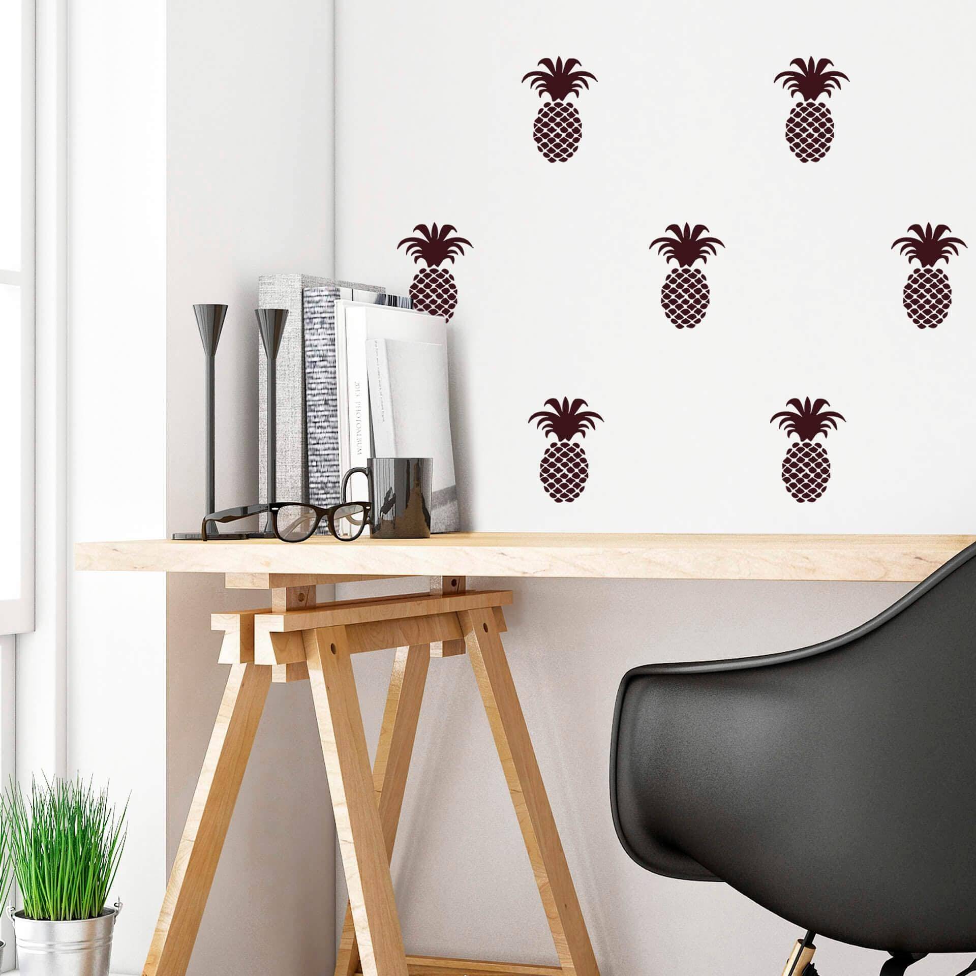 Wall-Art Wandtattoo »Ananas Set« von Wall-Art