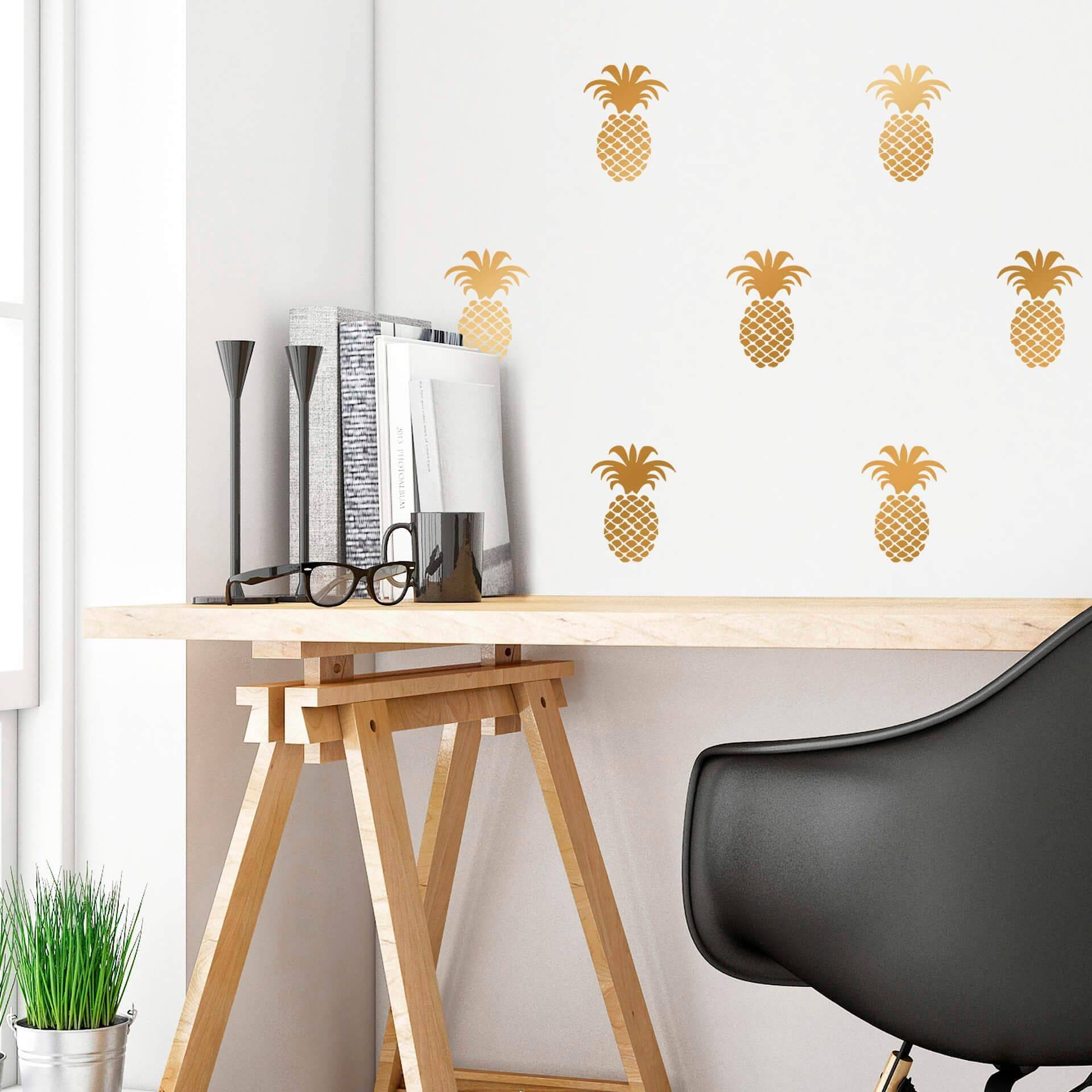 Wall-Art Wandtattoo »Ananas Set« von Wall-Art