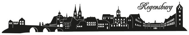 Wall-Art Wandtattoo »Bayern Skyline Regensburg 120cm«, (1 St.) von Wall-Art