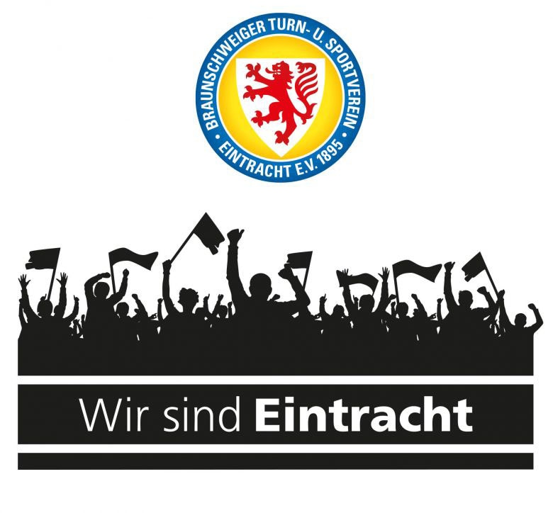 Wall-Art Wandtattoo »Eintracht Braunschweig Fans Logo«, (1 St.) von Wall-Art