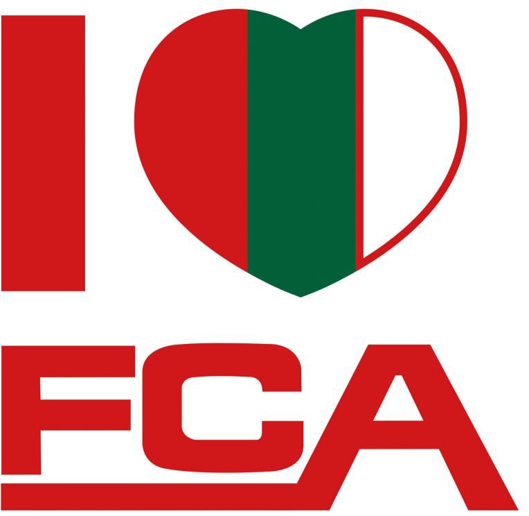 Wall-Art Wandtattoo »FC Augsburg I love FCA«, (Set, 1 St.) von Wall-Art