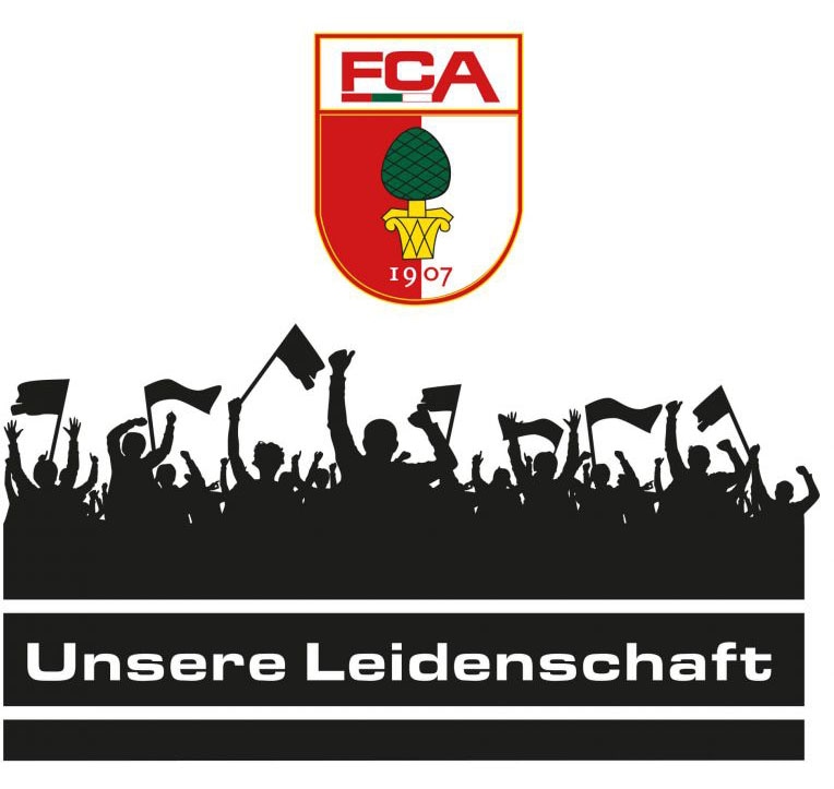 Wall-Art Wandtattoo »FC Augsburg Leidenschaft Fans«, (1 St.) von Wall-Art