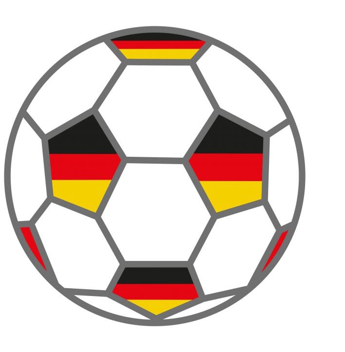 Wall-Art Wandtattoo »Fussball + Deutschland Fahnen«, (1 St.) von Wall-Art