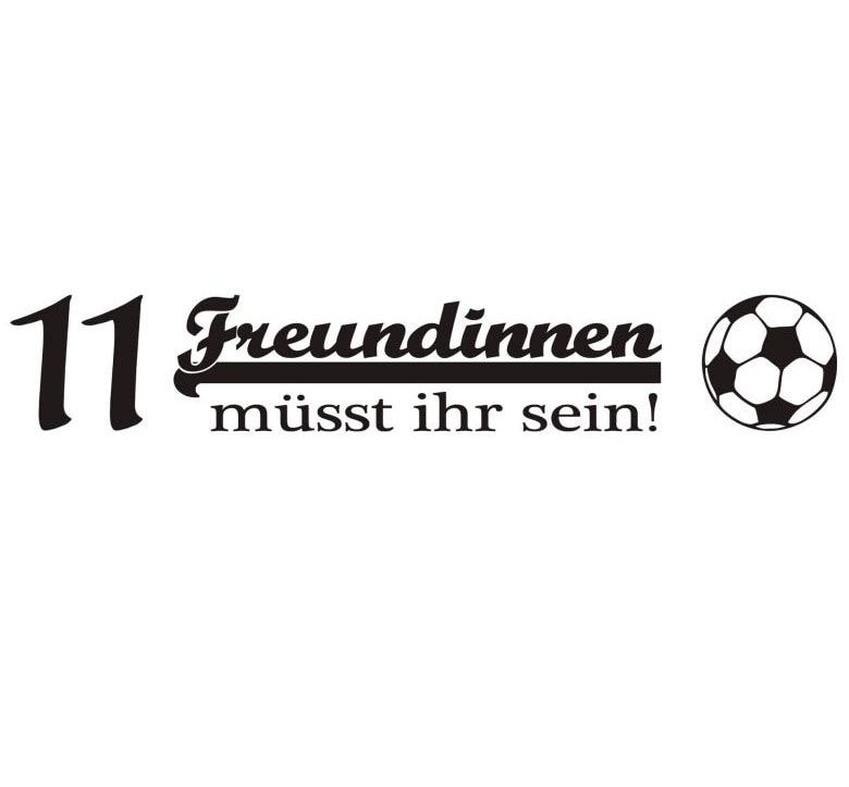 Wall-Art Wandtattoo »Fussball 11 Freundinnen«, (1 St.) von Wall-Art