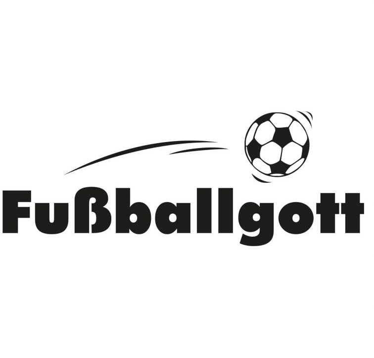 Wall-Art Wandtattoo »Fussball Aufkleber Fussballgott«, (1 St.) von Wall-Art