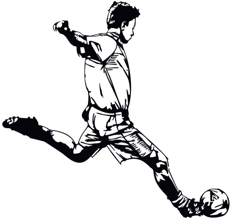 Wall-Art Wandtattoo »Fussball Aufkleber Kicker 03«, (1 St.) von Wall-Art