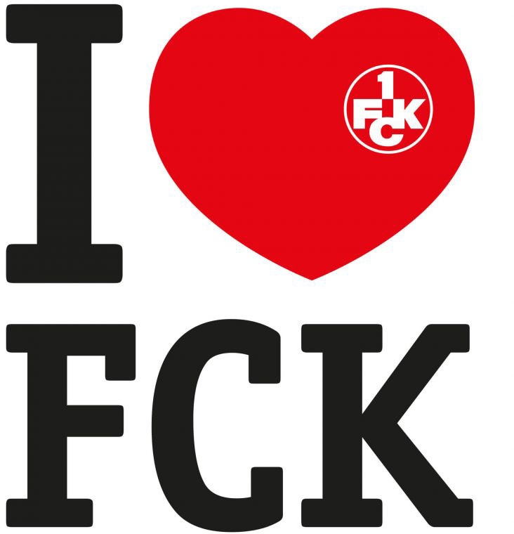 Wall-Art Wandtattoo »Fussball Fanartikel I love FCK«, (1 St.) von Wall-Art