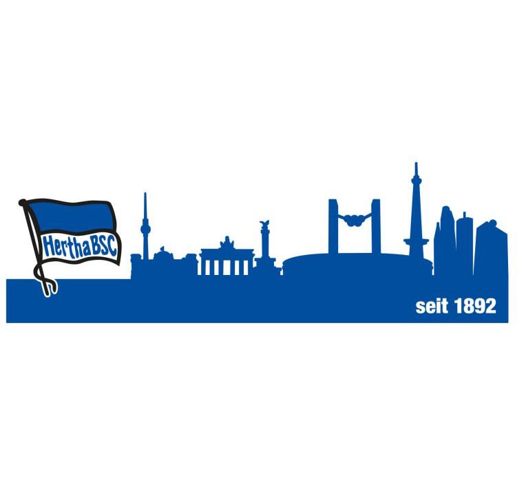 Wall-Art Wandtattoo »Fussball Hertha BSC Skyline«, (1 St.) von Wall-Art