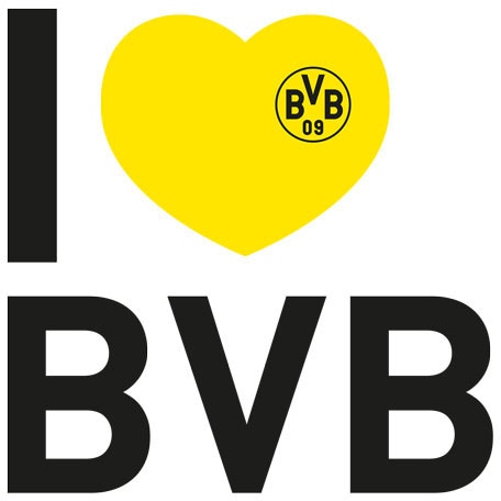 Wall-Art Wandtattoo »Fussball I love BVB«, (1 St.) von Wall-Art