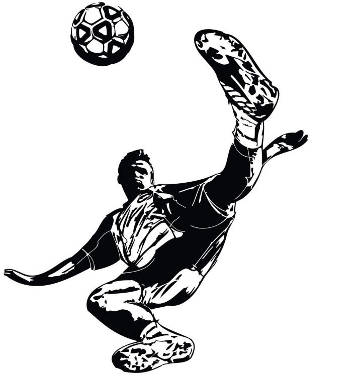 Wall-Art Wandtattoo »Fussball Kicker 02«, (1 St.) von Wall-Art