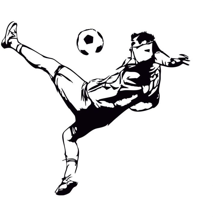 Wall-Art Wandtattoo »Fussball Kicker Aufkleber«, (1 St.) von Wall-Art