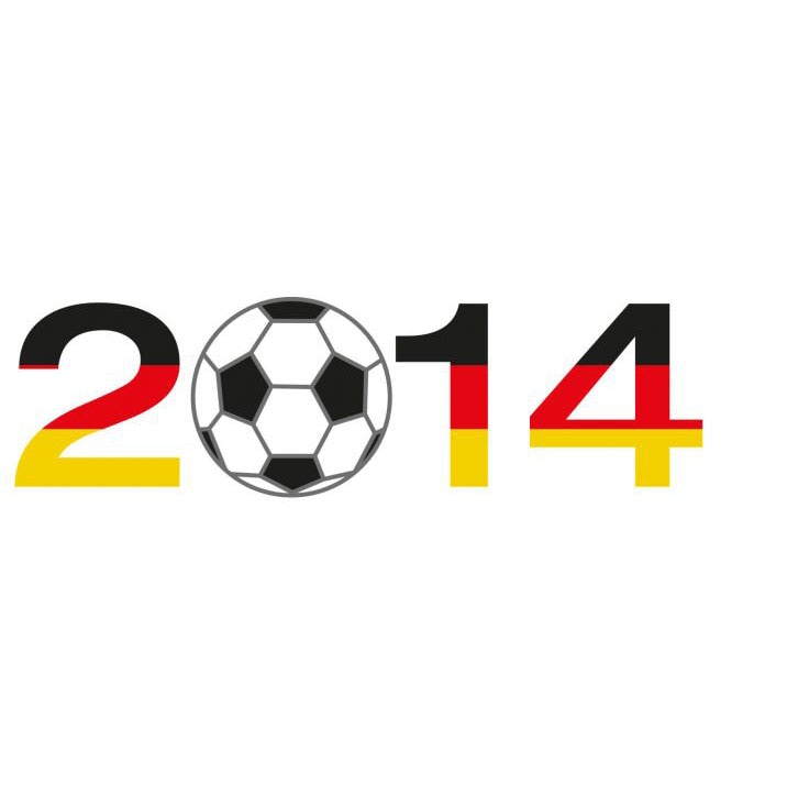 Wall-Art Wandtattoo »Fussballdeko 2014 mit Fussball«, (1 St.) von Wall-Art