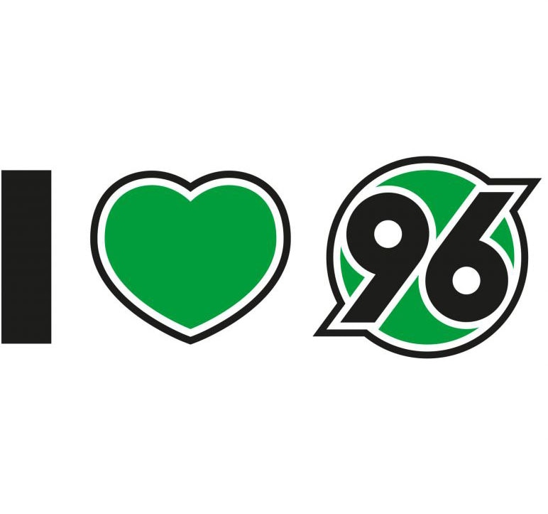 Wall-Art Wandtattoo »Hannover 96 Spruch I love 96«, (1 St.) von Wall-Art