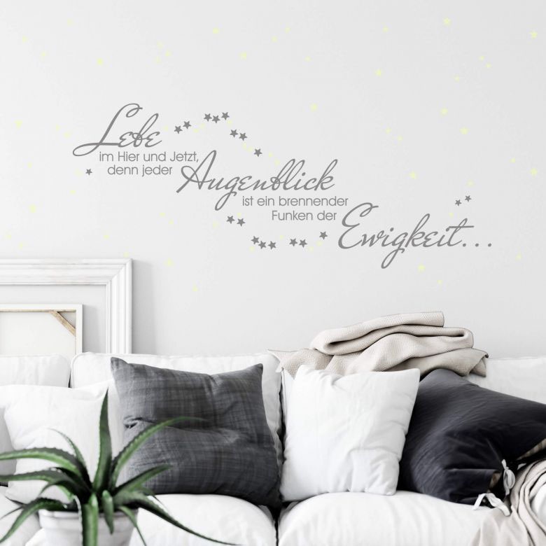 Wall-Art Wandtattoo »Leuchtspruch inkl. Leuchtsterne«, (Set, 1 St.) von Wall-Art