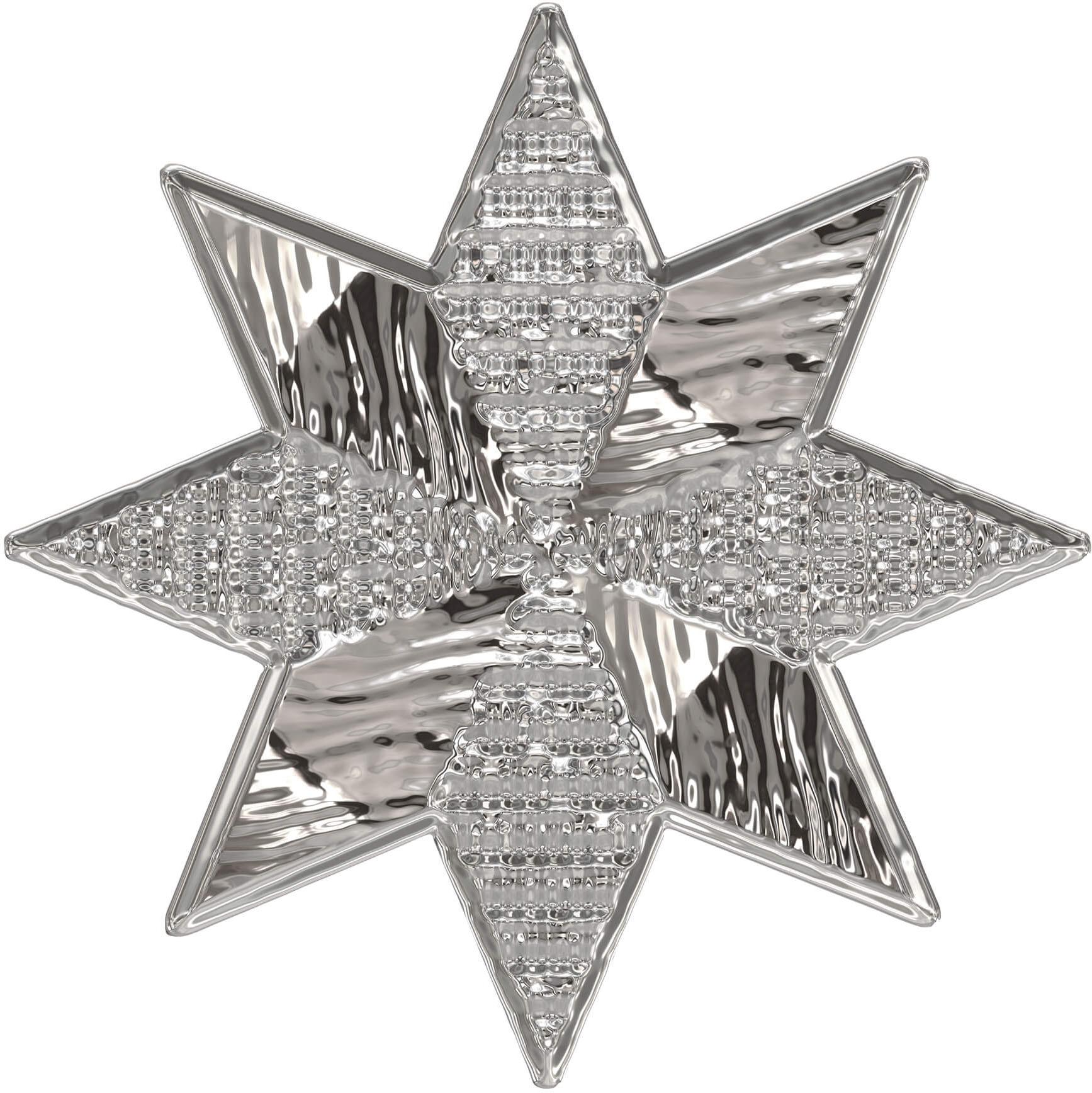 Wall-Art Wandtattoo »Metallic Star Silberfarben Stern« von Wall-Art