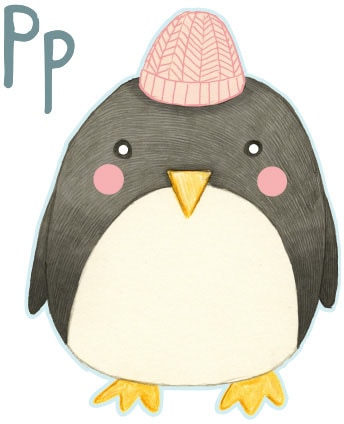 Wall-Art Wandtattoo »Pinguin Penguin Buchstabe P«, (1 St.) von Wall-Art