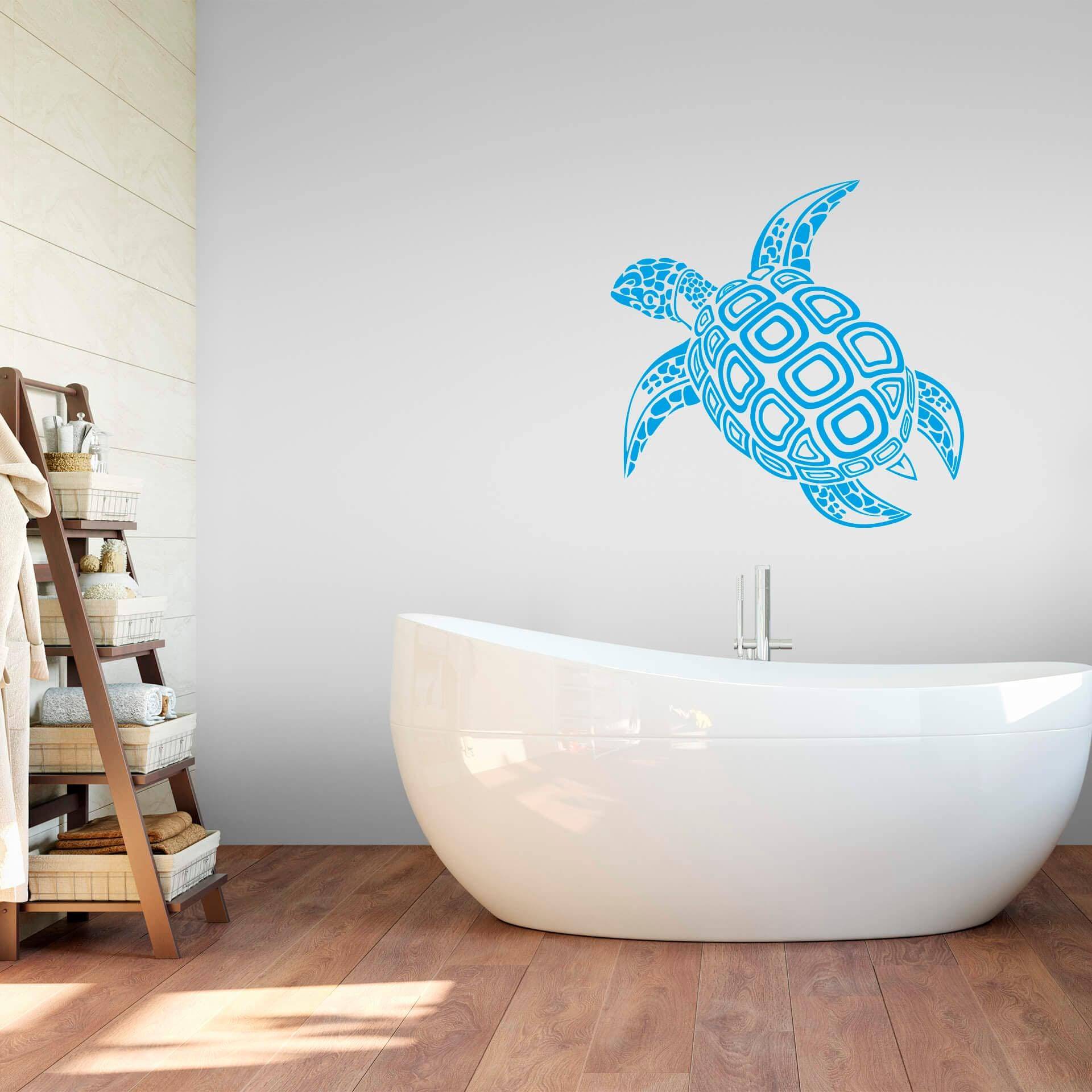 Wall-Art Wandtattoo »Badezimmer Schildkröte« von Wall-Art