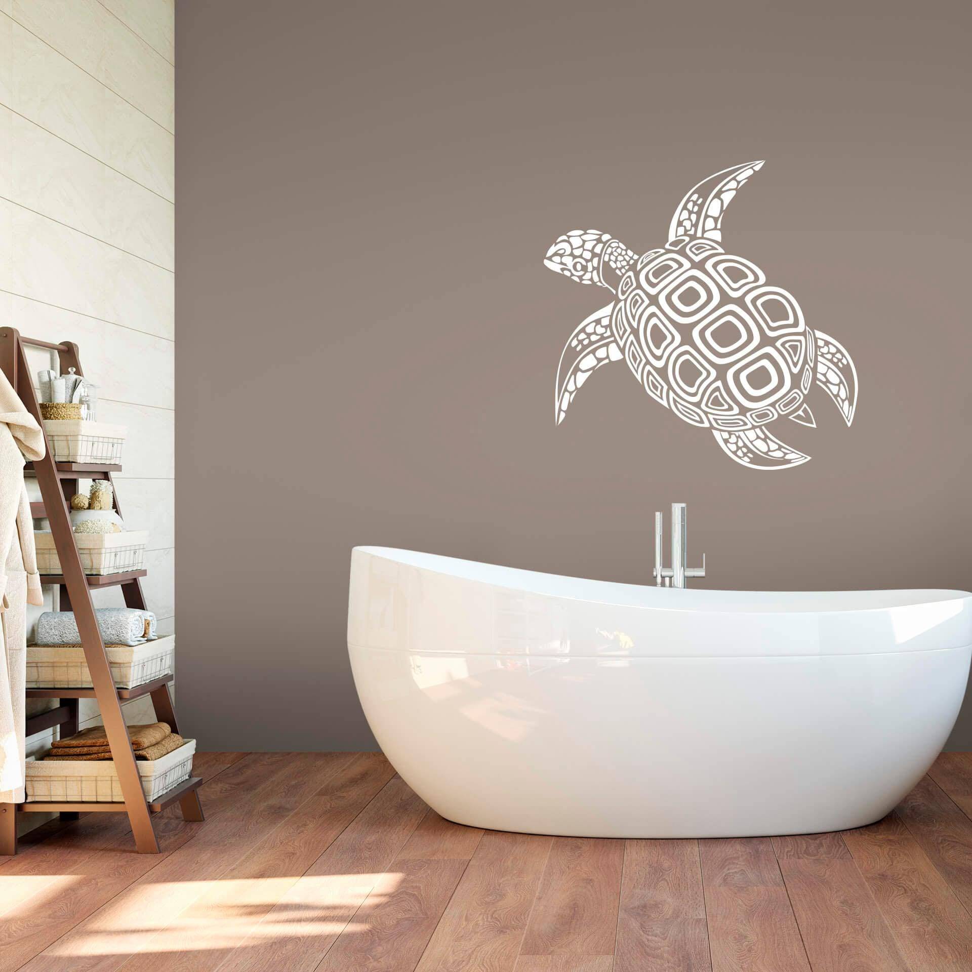 Wall-Art Wandtattoo »Badezimmer Schildkröte« von Wall-Art