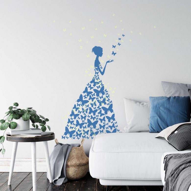 Wall-Art Wandtattoo »Schmetterling Leuchtsticker«, (1 St.) von Wall-Art