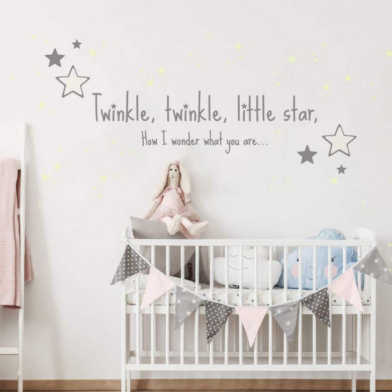 Wall-Art Wandtattoo »Twinkle little star Leuchtsterne«, (1 St.) von Wall-Art