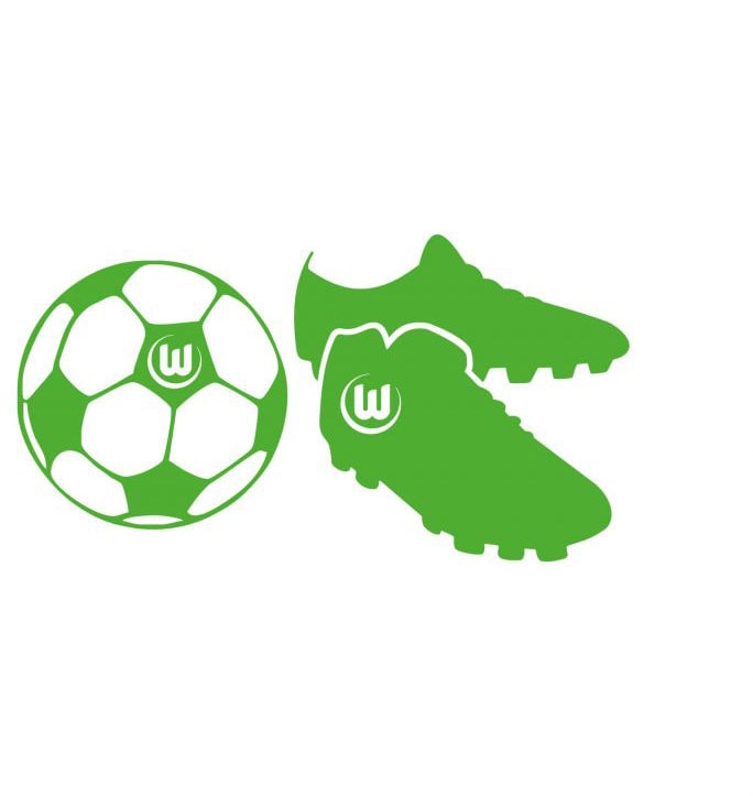 Wall-Art Wandtattoo »VfL Wolfsburg Fussballschuhe«, (1 St.) von Wall-Art