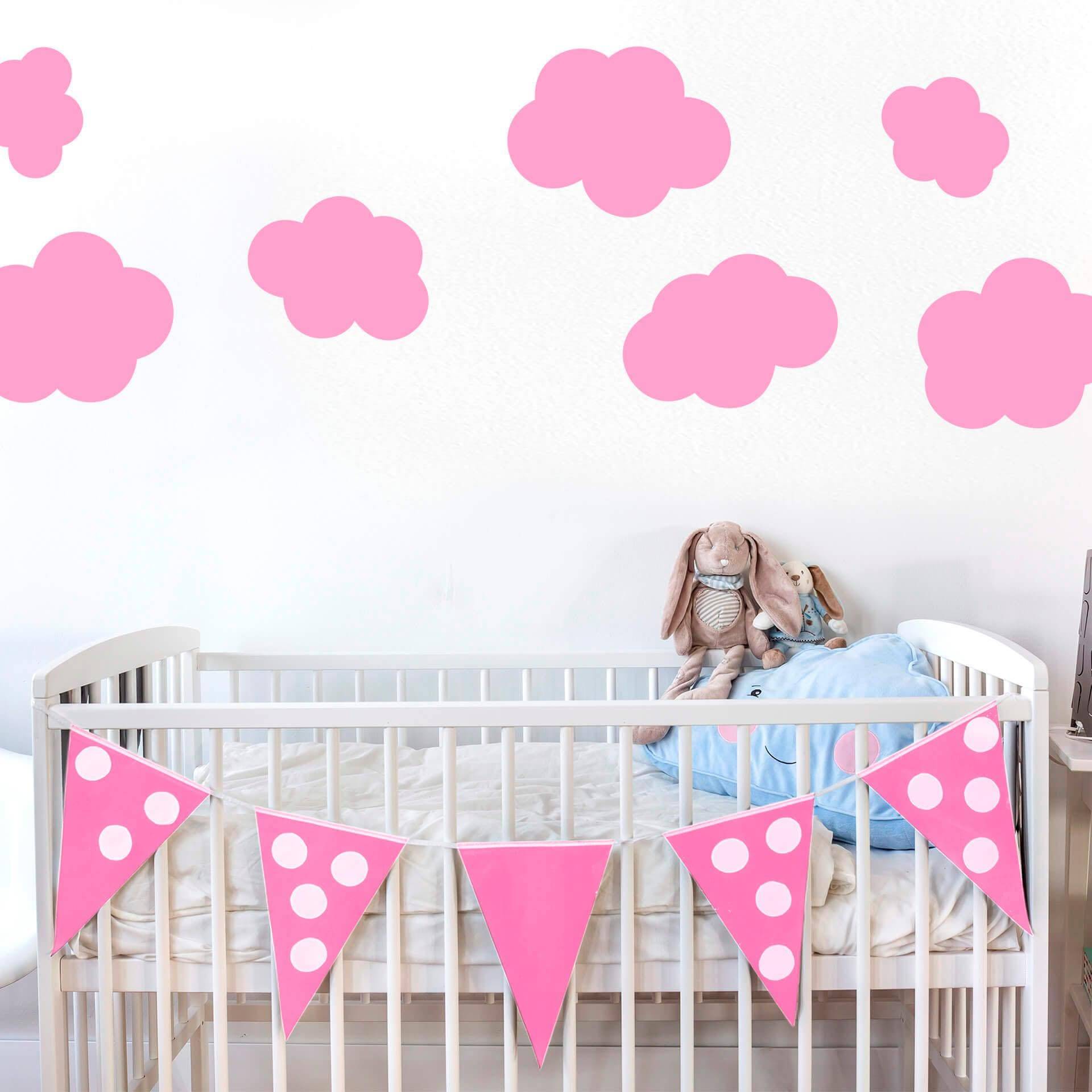 Wall-Art Wandtattoo »Gute Nacht Kinderzimmer Wolken Set« von Wall-Art