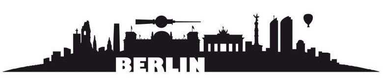 Wall-Art Wandtattoo »XXL Stadt Skyline Berlin 120cm«, (1 St.) von Wall-Art