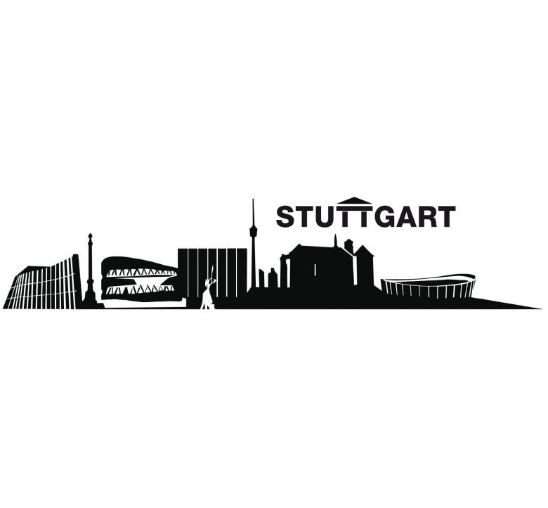 Wall-Art Wandtattoo »XXL Stadt Skyline Stuttgart 120cm«, (Set, 1 St.) von Wall-Art