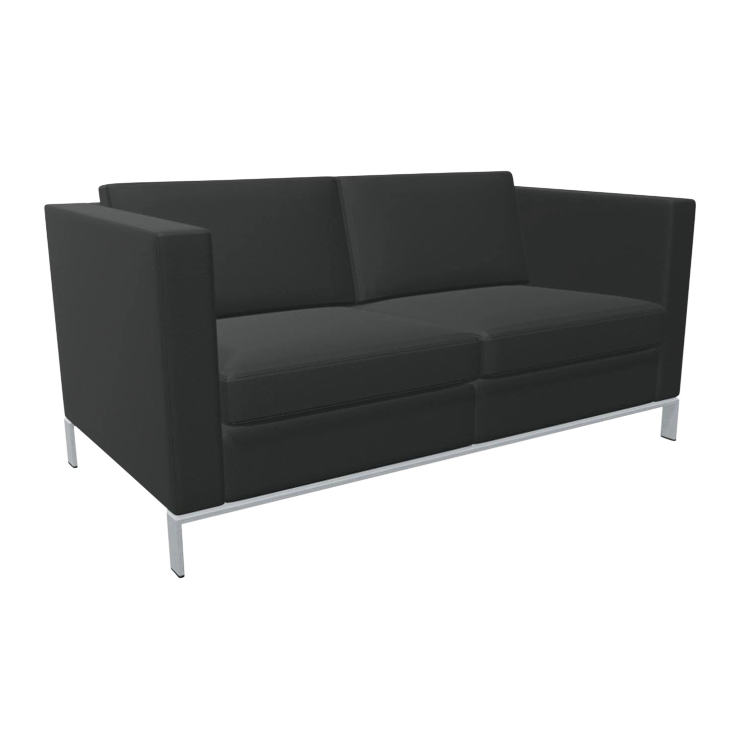 Foster 500 2er Sofa, Bezug stoff divina 3, wool 106, Untergestell strichmatt verchromt Foster 500 2er Sofa, Bezug stoff divina 3, wool 106, Untergestell strichmatt verchromt von Walter Knoll
