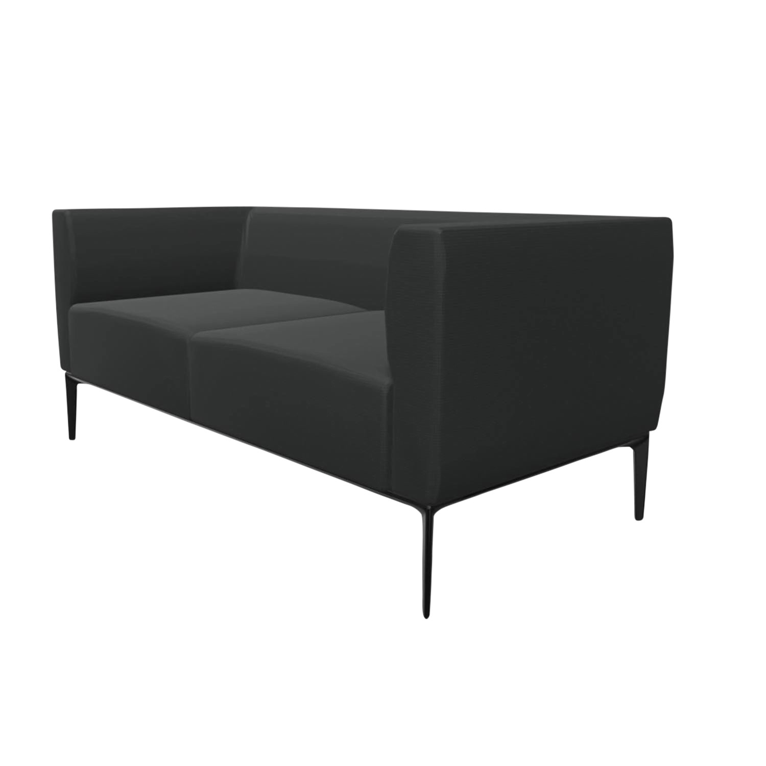 Jaan 780 2er Sofa, Bezug stoff divina 3, wool 106, Untergestell matt-pulverbeschichtet schwarz Jaan 780 2er Sofa, Bezug stoff divina 3, wool 106, Untergestell matt-pulverbeschichtet schwarz von Walter Knoll