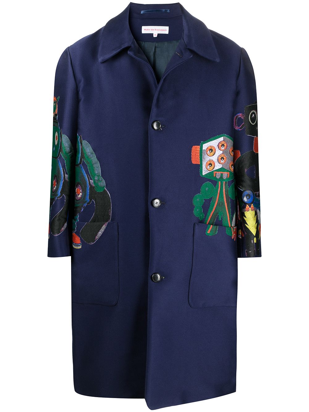 Walter Van Beirendonck Pre-Owned W-Family Khiva coat - Blue von Walter Van Beirendonck Pre-Owned