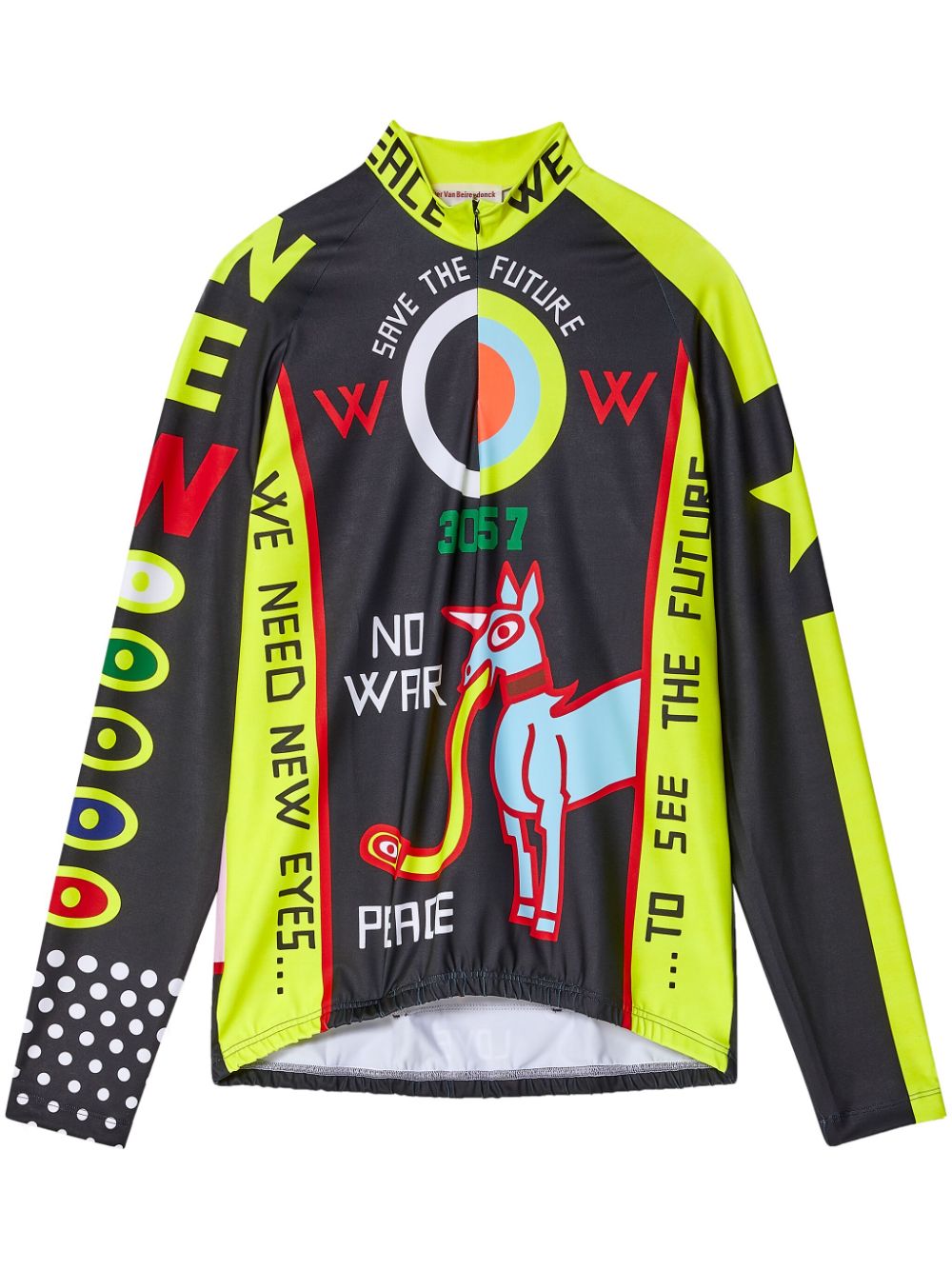 Walter Van Beirendonck 57 Bike long-sleeve top - Black von Walter Van Beirendonck