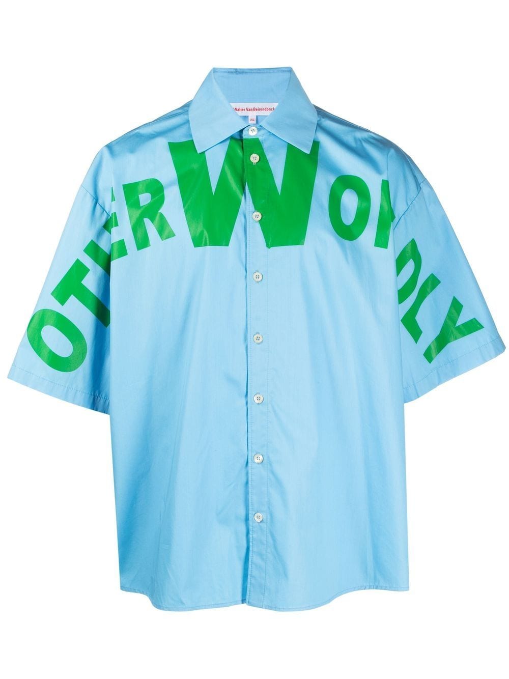 Walter Van Beirendonck OTHERWORDLY short-sleeve shirt - Blue von Walter Van Beirendonck